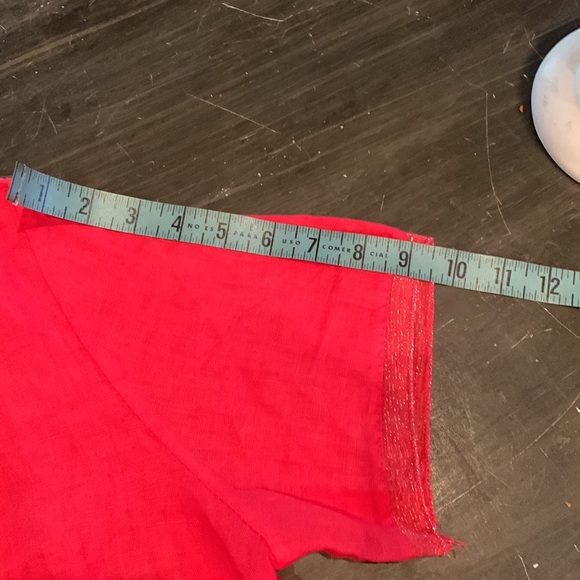 French pink linen blouse size L - Picture 16 of 16